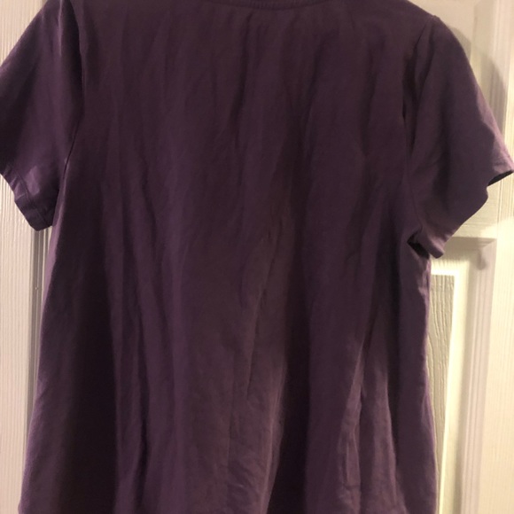 Sonoma v-neck shirt sleeve purple tee - Picture 4 of 4